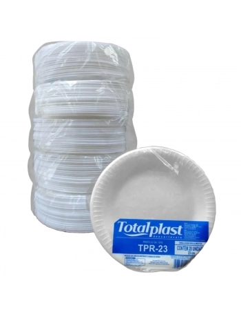 PRATO ISOPOR RASO TPR-23 TOTALPLAST PC/20