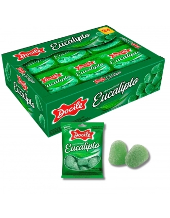 BALA DE GOMA EUCALIPTO 24X18G DOCILE