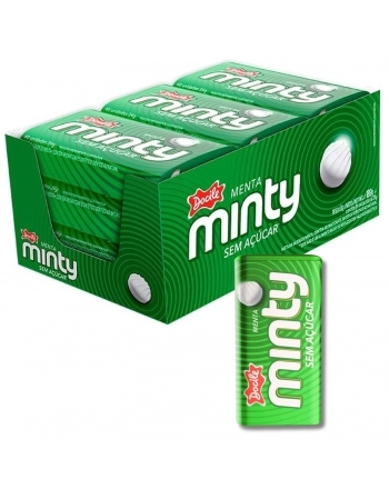 BALA PASTILHA MINTY MENTA S/ACUCAR 9X21G