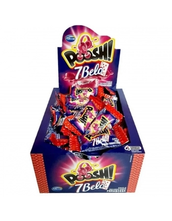 CHICLE POOSH JELLY 7 BELO FRAMBOESA ARCOR 200GR
