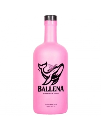 LICOR BALLENA MORANGO COM TEQUILA 750ML.