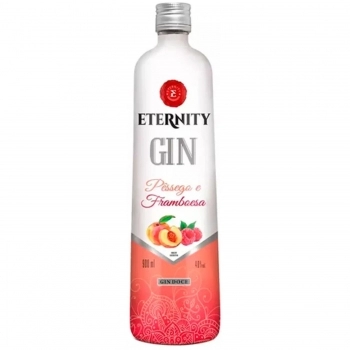 GIN ETERNITY PESSEGO E MORANGO 900ML
