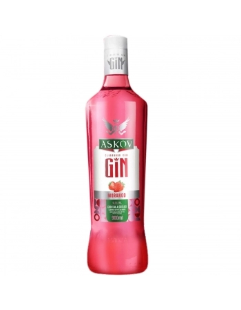 GIN ASKOV MORANGO 900ML