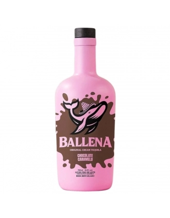 LICOR BALLENA CHOCOLATE E CARAMELO 750ML.