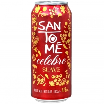 VINHO SAN TOME TINTO SUAVE LATA 473 ML