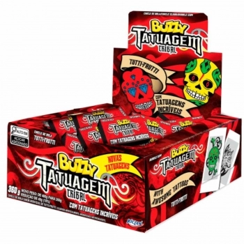 CHICLE TATOO TRIBAL TUTTI -FRUTTI 360 GR
