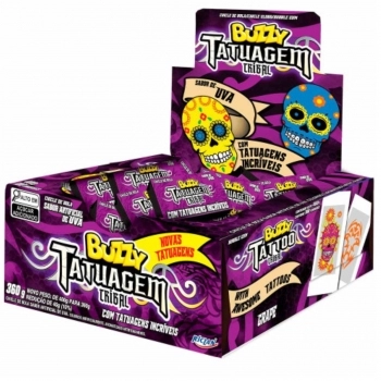 CHICLE TATOO TRIBAL UVA 360 GR