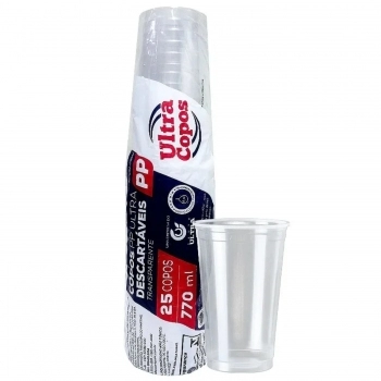 COPO 770 ML COPAZA PS NEON ROSA 50 UNID