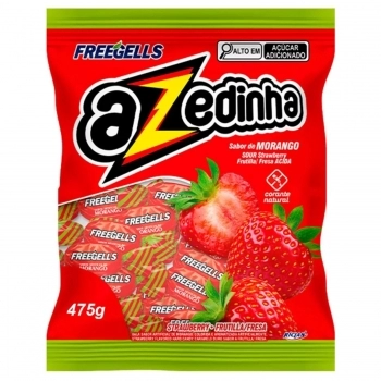 BALA FREEGELLS AZEDINHA MORANGO 475 GR