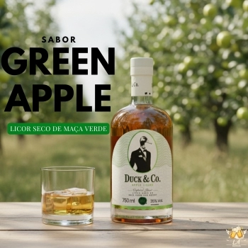 WHISKY DUCK & CO GREEN APLLE 750 ML.